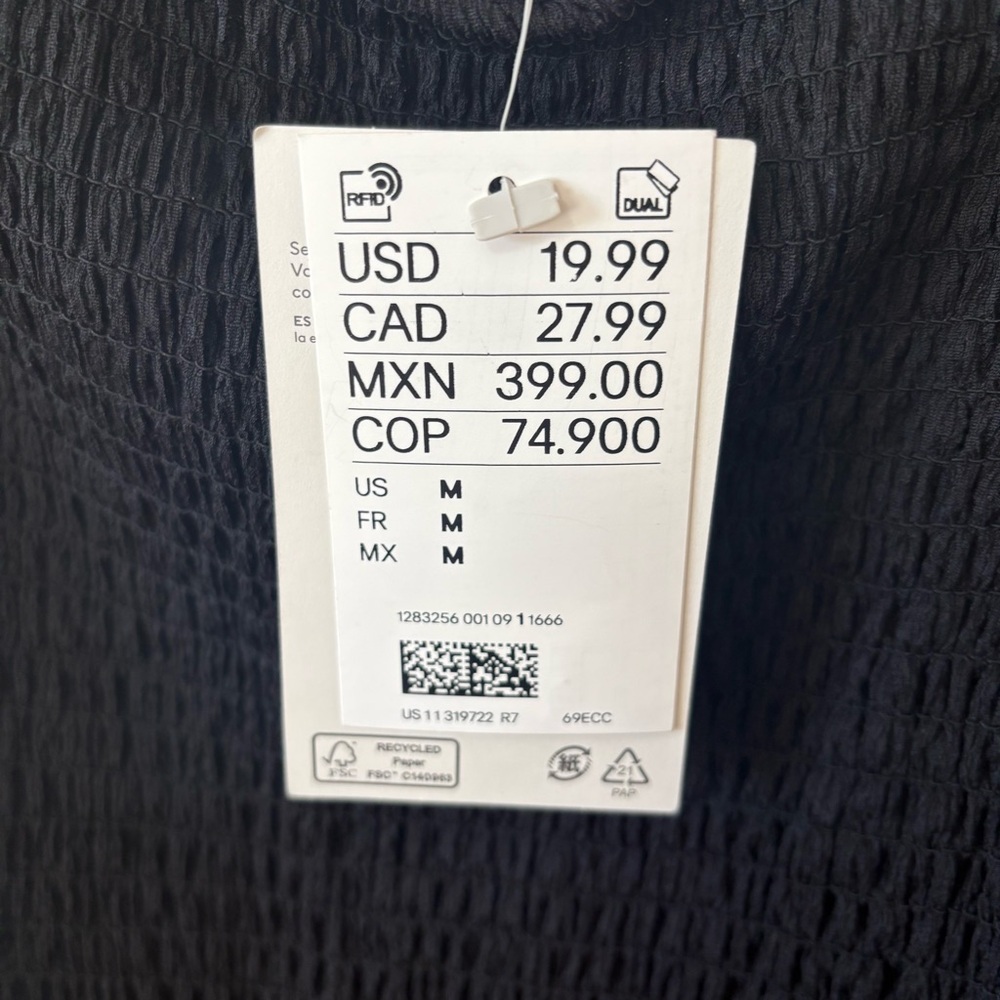 2 H&M Smocked Midi Dresses M - Picture 2 of 6